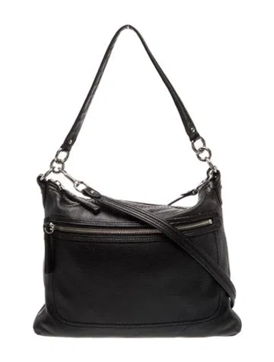Pre-owned Coach Leather Top Handle Bag In Black