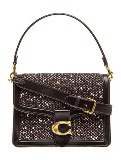 Pre-owned Coach Leather Top Handle Bag In Black