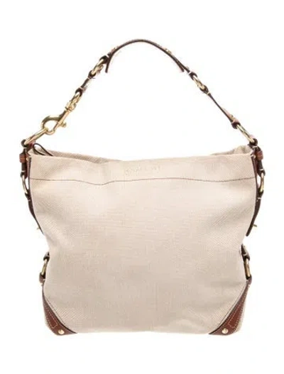 Pre-owned Coach Leather Top Handle Bag In Black