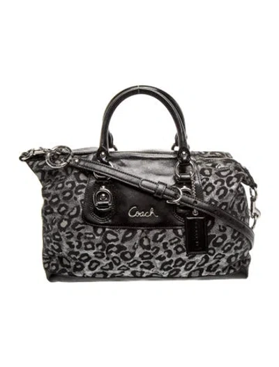 Pre-owned Coach Leather Top Handle Bag In Black