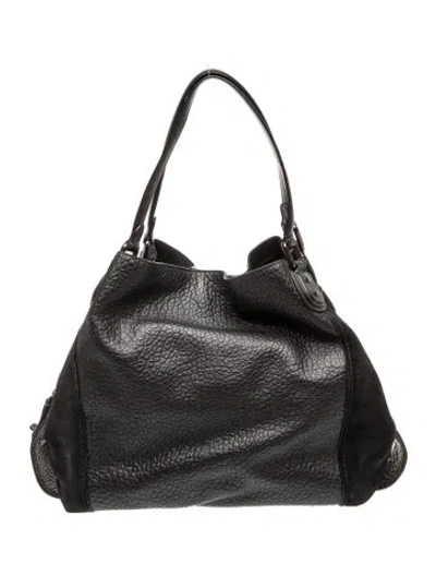 Pre-owned Coach Leather Top Handle Bag In Black
