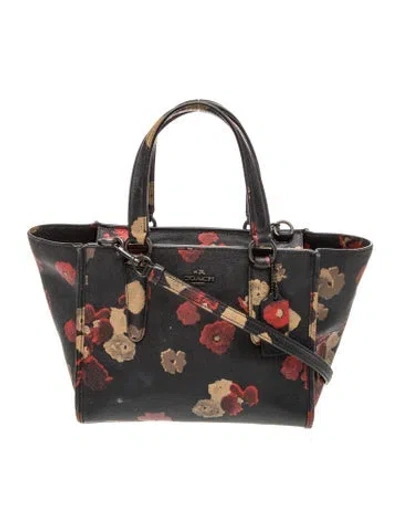 Pre-owned Coach Leather Top Handle Bag In Black