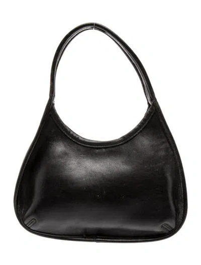 Pre-owned Coach Leather Top Handle Bag In Black