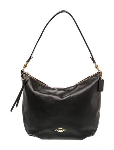 Pre-owned Coach Leather Top Handle Bag In Black