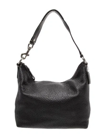 Pre-owned Coach Leather Top Handle Bag In Black