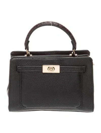 Pre-owned Coach Leather Top Handle Bag In Black