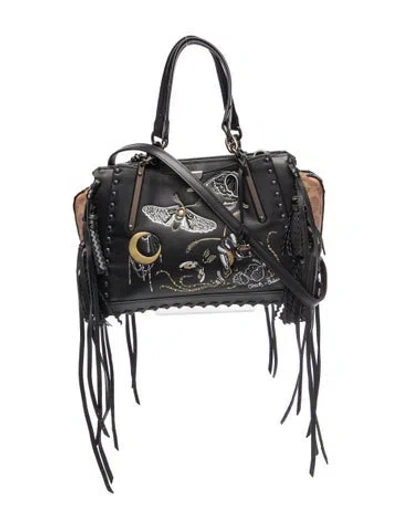 Pre-owned Coach Leather Top Handle Bag In Black