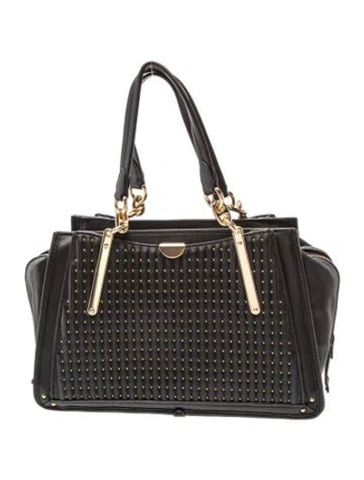 Pre-owned Coach Leather Top Handle Bag In Black