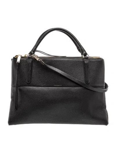 Pre-owned Coach Leather Top Handle Bag In Black