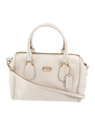 Pre-owned Coach Leather Top Handle Bag In Brown