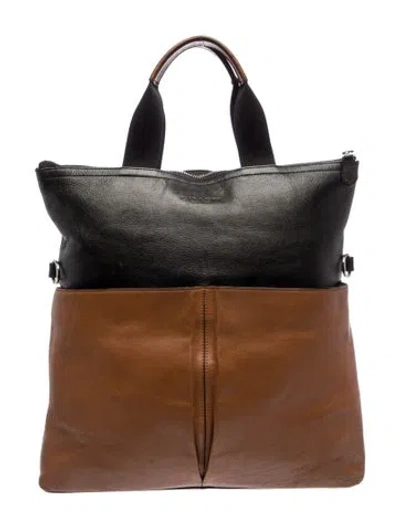 Pre-owned Coach Leather Top Handle Bag In Brown