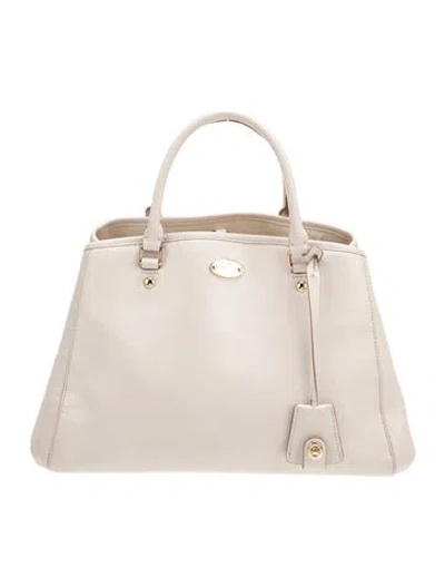 Pre-owned Coach Leather Top Handle Bag In Brown