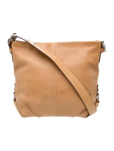 Pre-owned Coach Leather Top Handle Bag In Brown