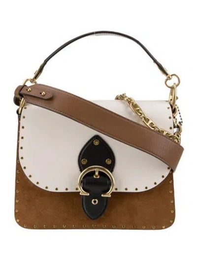 Pre-owned Coach Leather Top Handle Bag In Brown