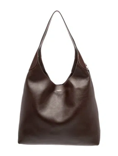 Pre-owned Coach Leather Top Handle Bag In Brown