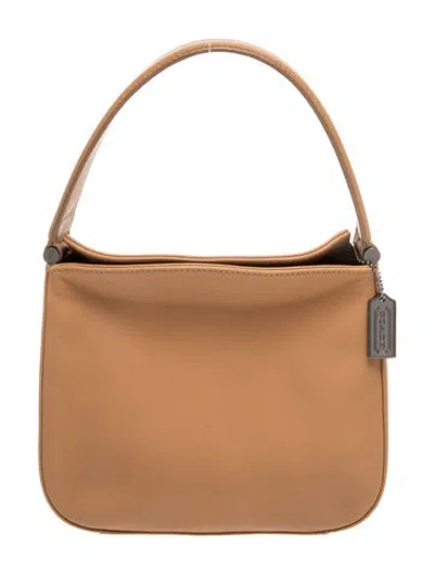 Pre-owned Coach Leather Top Handle Bag In Brown
