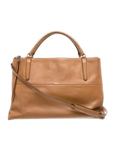 Pre-owned Coach Leather Top Handle Bag In Brown