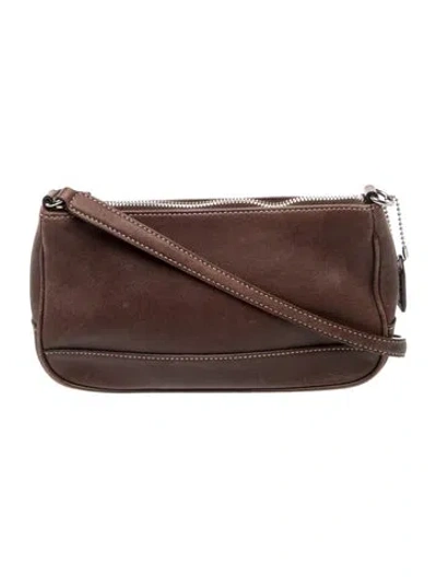 Pre-owned Coach Leather Top Handle Bag In Brown