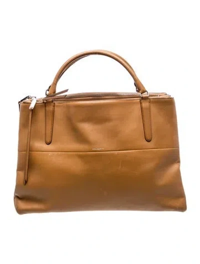 Pre-owned Coach Leather Top Handle Bag In Brown