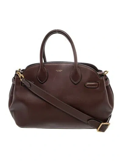 Pre-owned Coach Leather Top Handle Bag In Brown