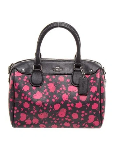 Pre-owned Coach Leather Top Handle Bag In Multi