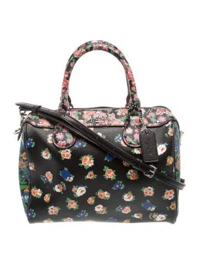 Pre-owned Coach Leather Top Handle Bag In Multi