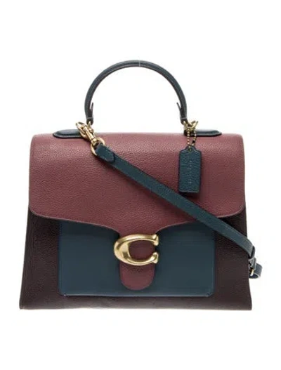 Pre-owned Coach Leather Top Handle Bag In Multi