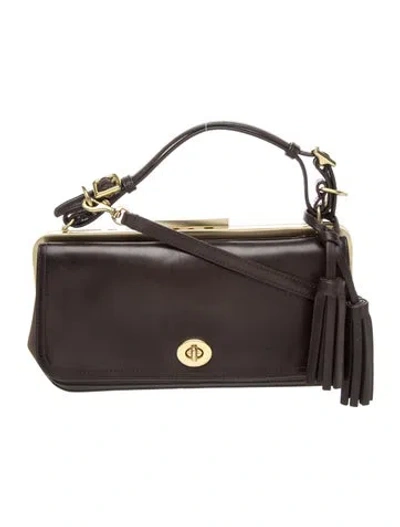 Pre-owned Coach Leather Top Handle Bag In Multi