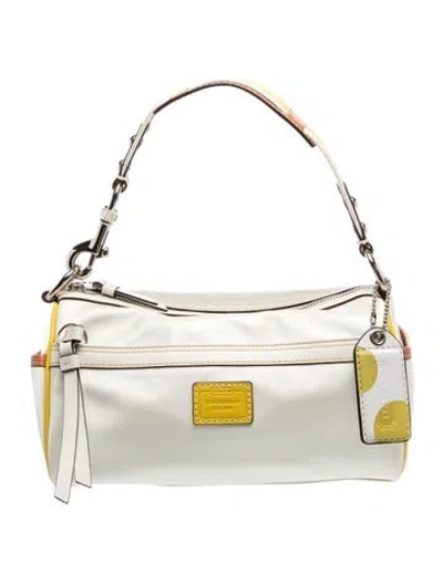 Pre-owned Coach Leather Top Handle Bag In Multi