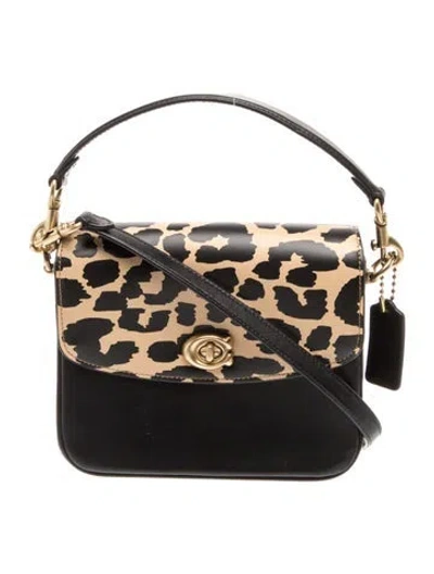 Pre-owned Coach Leather Top Handle Bag In Multi