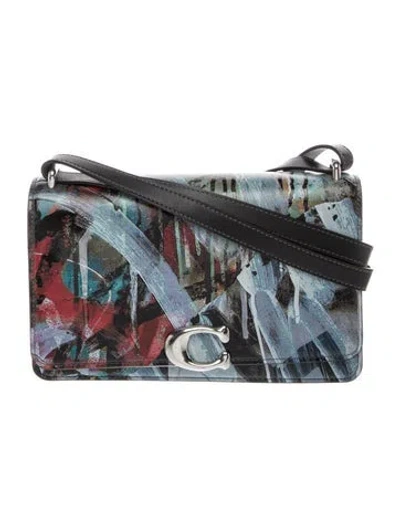 Pre-owned Coach Leather Top Handle Bag In Multi