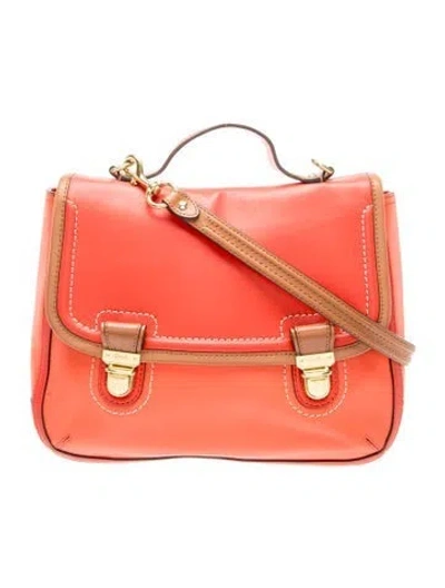 Pre-owned Coach Leather Top Handle Bag In Multi