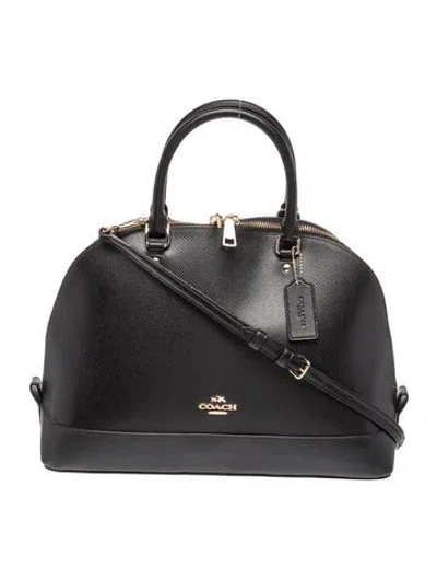Pre-owned Coach Leather Top Handle Bag In Multi
