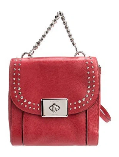 Pre-owned Coach Leather Top Handle Bag In Red