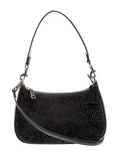 Pre-owned Coach Leather Top Handle Bag W/ Tags In Black