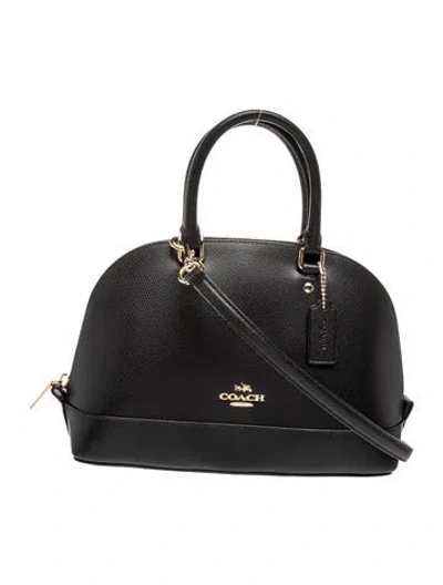 Pre-owned Coach Leather Top Handle Bag W/ Tags In Black