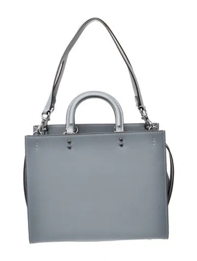 Pre-owned Coach Leather Top Handle Bag W/ Tags In Blue