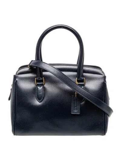 Pre-owned Coach Leather Top Handle Bag W/ Tags In Blue
