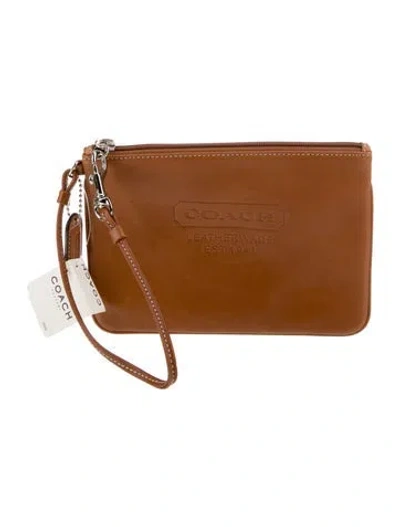 Pre-owned Coach Leather Top Handle Bag W/ Tags In Brown