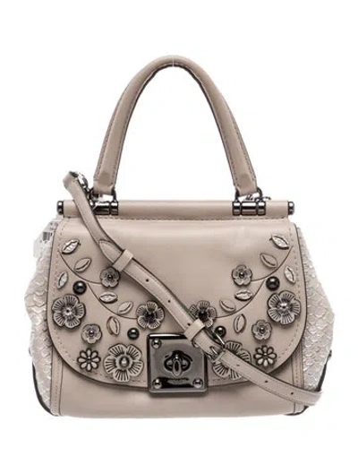 Pre-owned Coach Leather Top Handle Bag W/ Tags In Multi