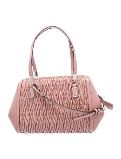 Pre-owned Coach Leather Top Handle Bag W/ Tags In Pink