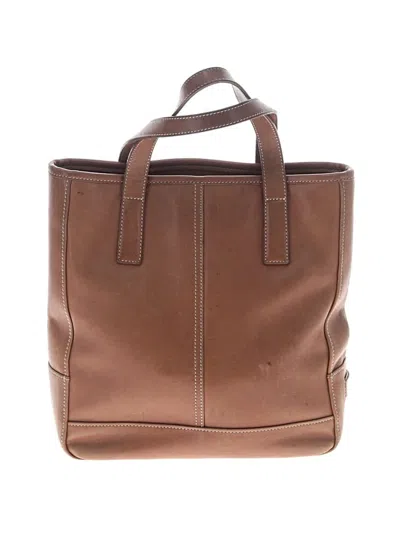 Pre-owned Coach Leather Tote Bag In Brown