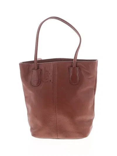 Pre-owned Coach Leather Tote Bag In Brown
