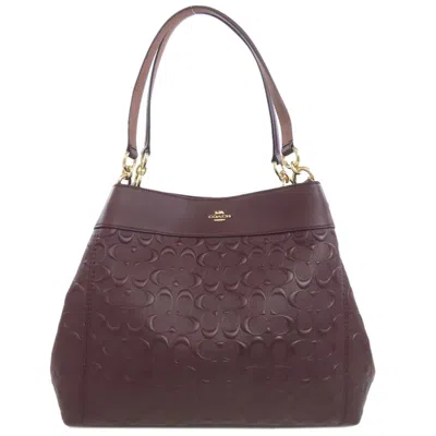 Pre-owned Coach Leather Tote Bag () In Black