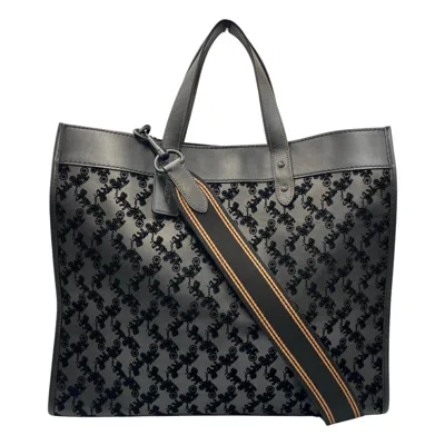 Pre-owned Coach Leather Tote Bag () In Black