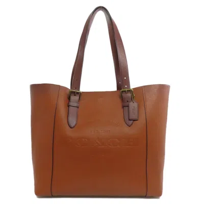 Pre-owned Coach Leather Tote Bag () In Brown