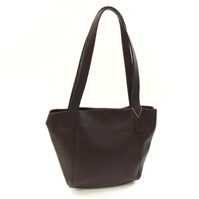 Pre-owned Coach Leather Tote Bag () In Brown