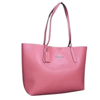 Pre-owned Coach Leather Tote Bag () In Pink
