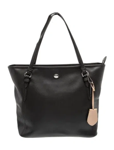 Pre-owned Coach Leather Tote In Black