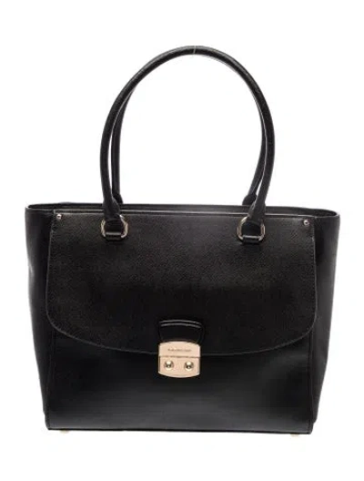Pre-owned Coach Leather Tote In Black